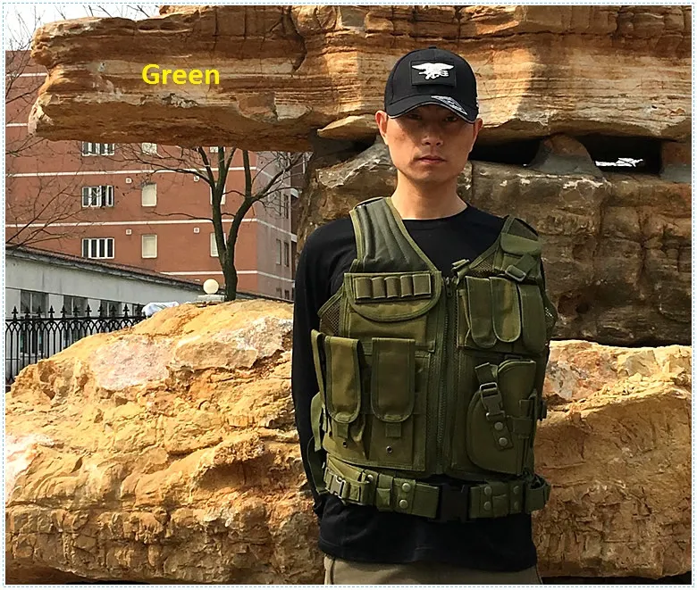 Nieuw Zwart Leger CS Tactische Vest Paintball Beschermende Outdoor Training Combat Camouflage Molle Tactical Vest 3 Kleuren