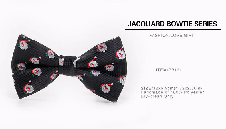 2019 Рождество bowtie 6 цвет 7 * 12 см бантом X-mas галстук-бабочка мужская полиэстер галстук аксессуары для Рождественский подарок