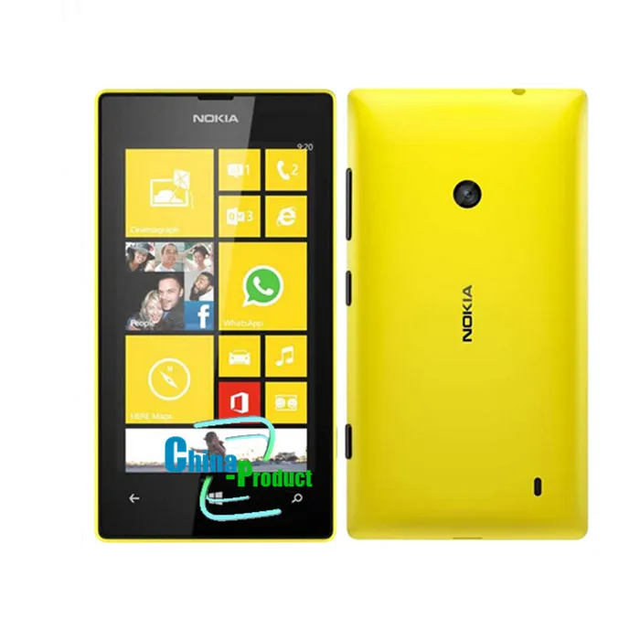 Téléphone d'origine Nokia lumia 520 double cœur 3G WIFI GPS 5MP caméra 512 M/8G stockage téléphone portable Windows débloqué