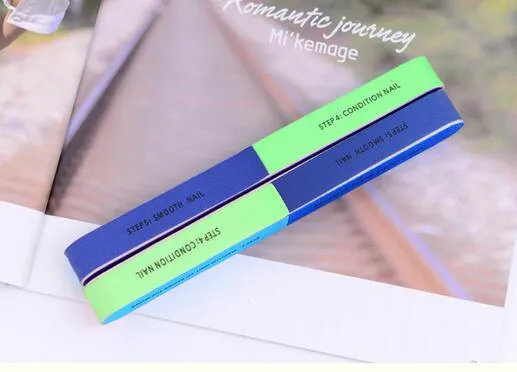 7 side nail buffer Nail Art Sanding Files Buffer Block Manicure Pedicure Tools Sand Paper Foam UV Gel Set Nail File XB1