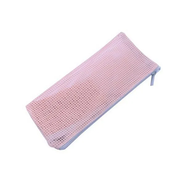 Ny mode dam koreansk transparent handpåse tvätt kosmetisk väska mesh dragkedja väska mångsidig paket lagring kosmetisk väska