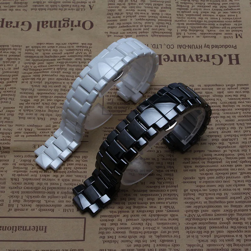 19mm 22 mm weiß hochwertiger Keramik -Uhren -Band -Gurt -Lug -Armband für AR1424 AR1421 AR1425 AR1426 1400 MEN039S oder Women Watch9383410