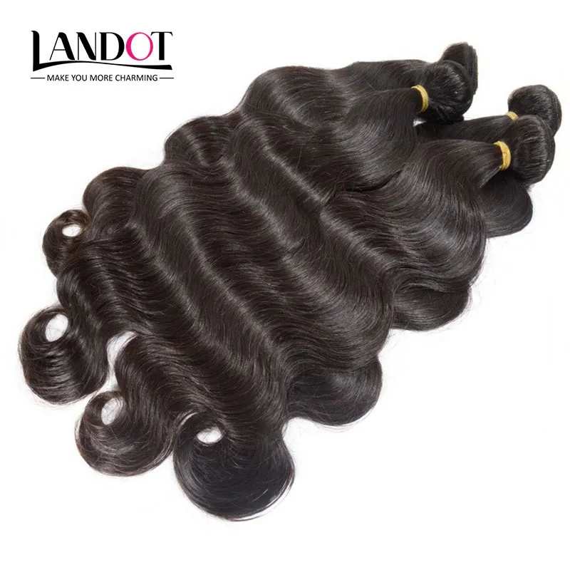 Beste 10a Peruviaanse Indiase Maleisische Braziliaanse Virgin Haar Body Wave 4 Bundels Lot Onverwerkte Remy Menselijk Haar Weefsels Kunnen het leven van 2 jaar bleken