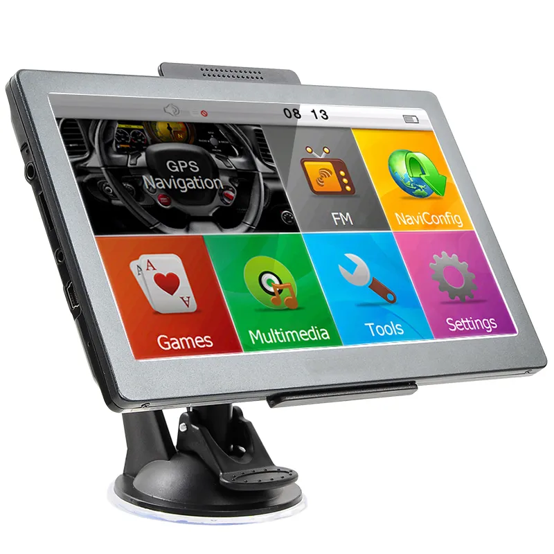 HD 7 Zoll Auto GPS Navigation LKW Navigator Touchscreen Bluetooth AVIN Auto GPS WinCE MP4 FM Transmitter DDR256MB 8GB 3D Karten