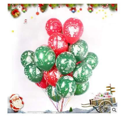 Balloon Christmas Decorations 12 inch Latex Cartoon Balloon Party Wedding Birthday Party Supplies Kids Toys DHL Free Shippin