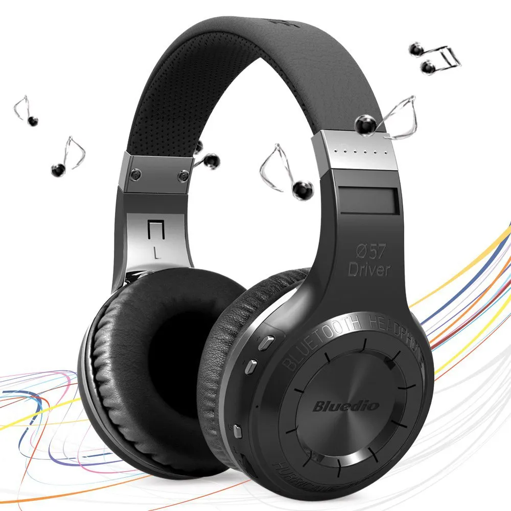 Ny Bluedio HT Wireless Bluetooth 4.1 Stereohörlurar Hörlurar Inbyggd Mic Handsfree för samtal och musikhuvud Originalbox