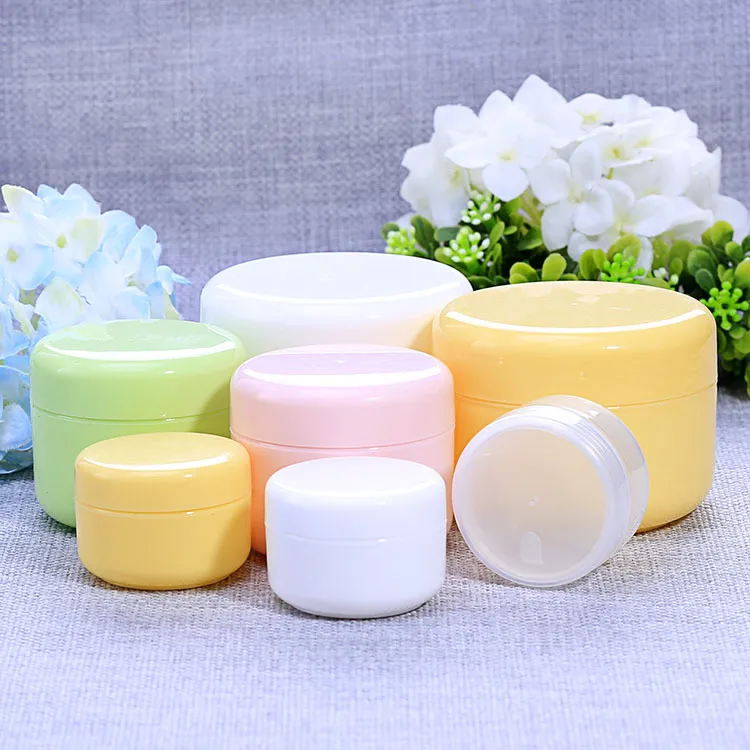 DHL FREE 20g 50g 100g 250g transparent large round bottle Cosmetic Empty Jar Pot Eyeshadow Lip Balm Face Cream Sample Container 