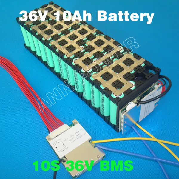 10s 36V 15A litiumbatteri BMS PCM som används för 36V 8AH 10AH 12AH och 15AH batteripaket 37V BMS PCM med balansfunktion