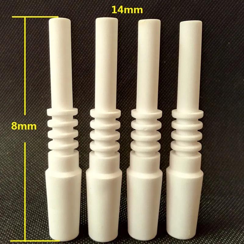 10mm 14mm 남성 꿀 수집기 키트 세라믹 네일 교체 팁 유리 봉 유리 물 파이프 VS 석영에 대한 세라믹 dabber