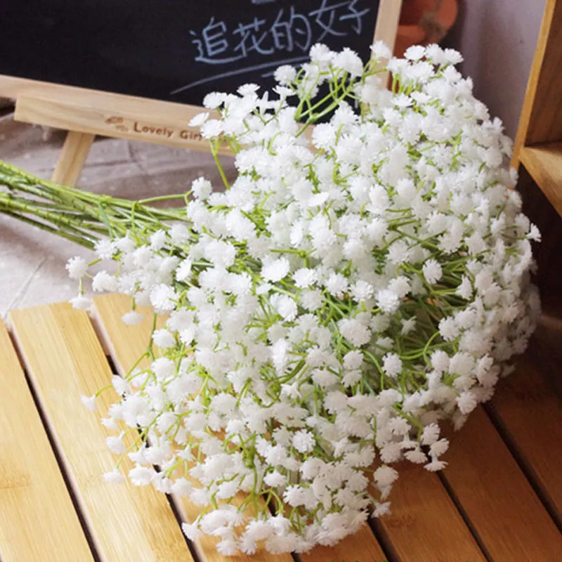 Gypsophila Seide Baby Atem künstliche gefälschte Seidenblumen Pflanze Home Hochzeit Party Dekoration kostenloser Versand