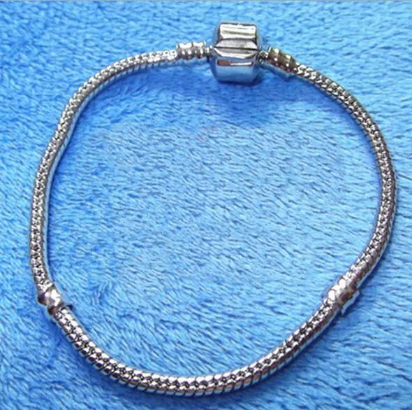 Fashion Link Bracelets Europe Style white K Snake Chain Spring clasps DIY Bracelets & Bangles Accessories Jewelry