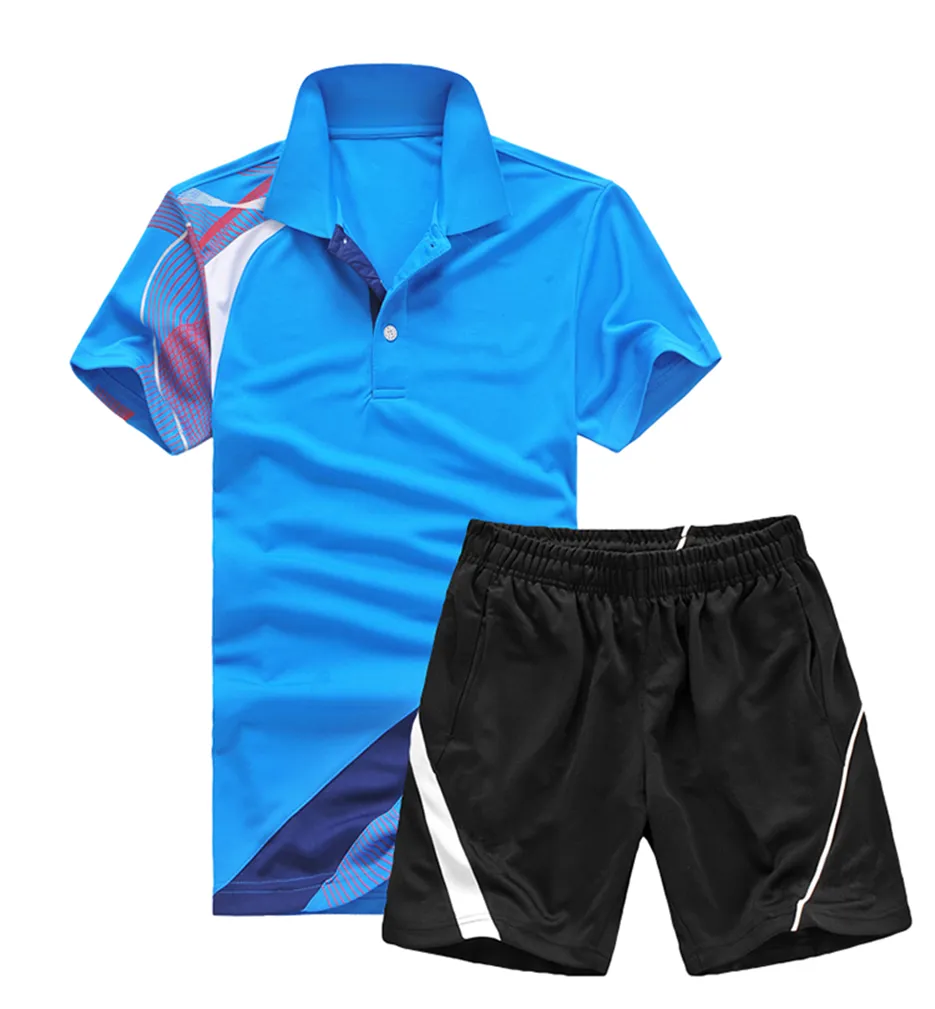 새로운 탁자 테니스 옷 남자 여자 셔츠 반바지 테이블 테니스 옷 통기성 빠른 마른 정장 240s