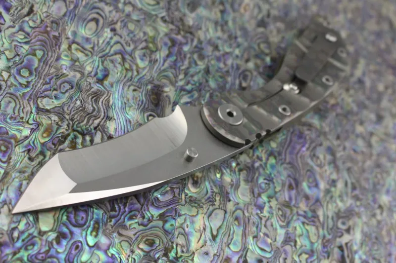 Дикий кабан Strider Tritium стиль SMF SNG T-головы складной нож D2 D2 Bladewash Blade G10 + пламя Titanium сплава ручка тактического ножа EDC Tools