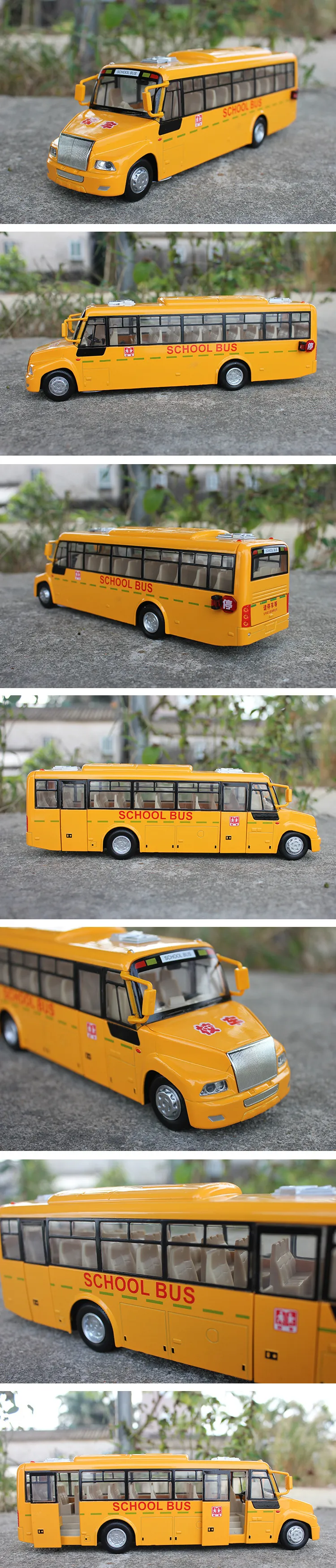 Ônibus Escolar com Som e Luz - City Service - Amarelo - 1:20 - Yes Toys -  superlegalbrinquedos