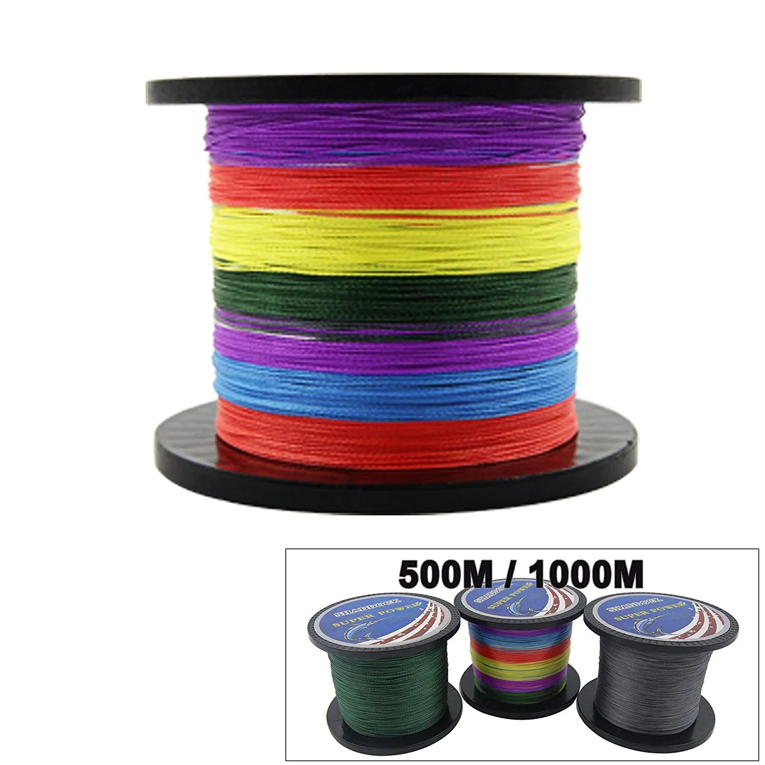 Super Strong 0.20mm 0.23mm 100% PE Braided Fishing Line 100M 300M 500M 1000M Advanced High-strength Fishing Super line with 4-Strands