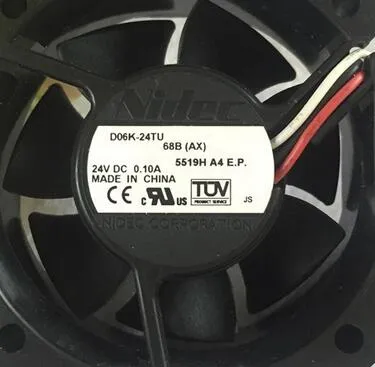 La ligne Nidec 6CM 6025 D06K-24TU 24V 0.1A convient au ventilateur de l’imprimante / inverseur