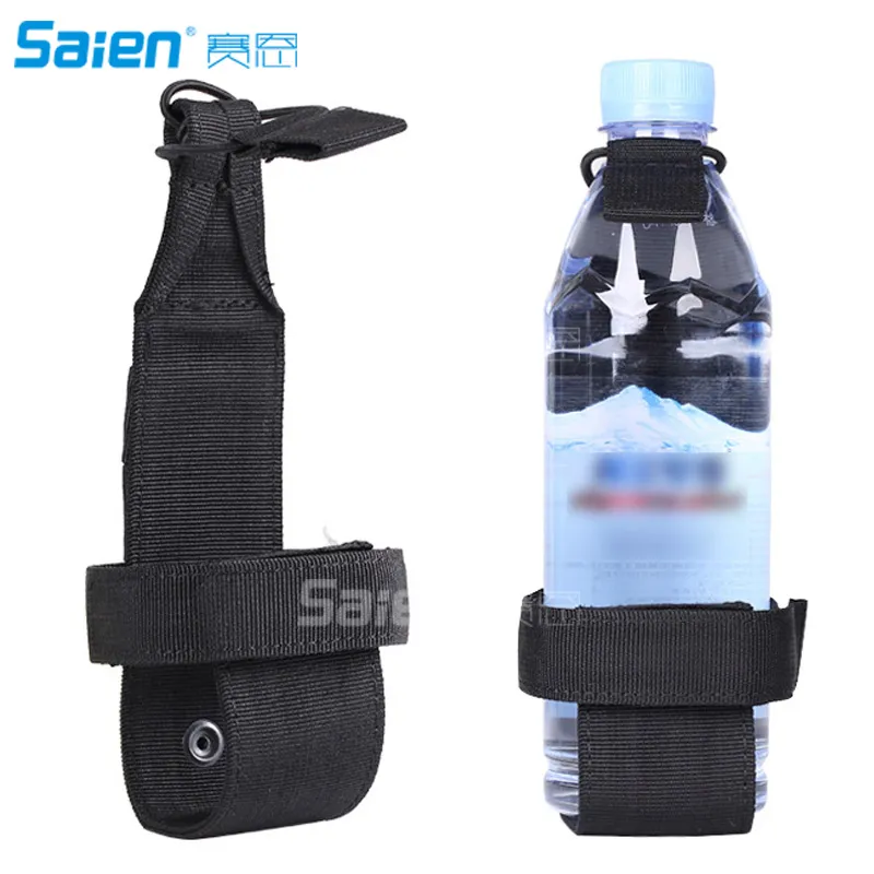 Porte-bouteille d'eau ceinture porte-bouteille tactique Molle pour la marche en plein air course randonnée cyclisme