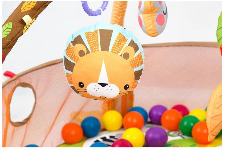 3 в 1 Lion Cartoine Cartoon Carty Baby Activity Gym Ball Pit Bool БЕЗОПАСНОЕ ИГРЫ