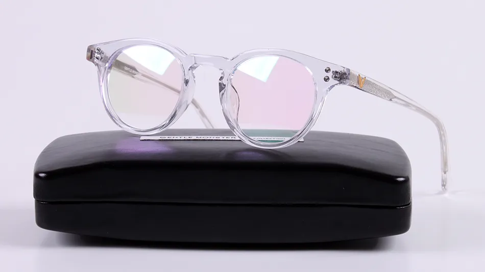 Marka Okulary-2017 Najnowsze Mężczyźni Kobiety V Malan 01 Okulary Rama Biznes Mężczyzna Okrągłe Okulary Metal Myopia Czytanie Okulary Optyczne Okulary