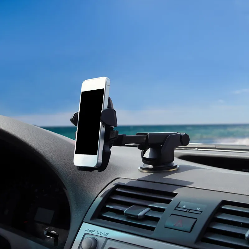 Support universel de téléphone portable de voiture, support de tableau de bord de pare-brise de fenêtre réglable à 360 degrés pour tous les supports de téléphone portable GPS5799045