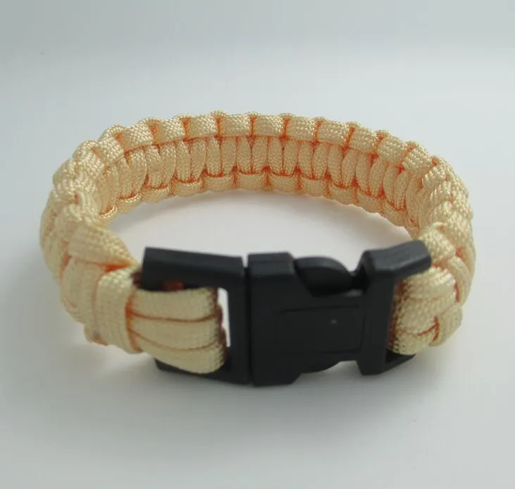 bracelet de cordon de parachute bracelets de survie bracelet extérieur survie évasion bracelet de sauvetage paracord chaîne faite à la main bra8098515
