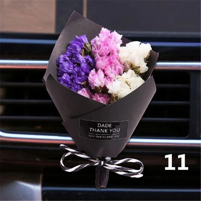 Wholesale dried flower car air freshener car perfume clip car outlet perfume clip auto interior atp233