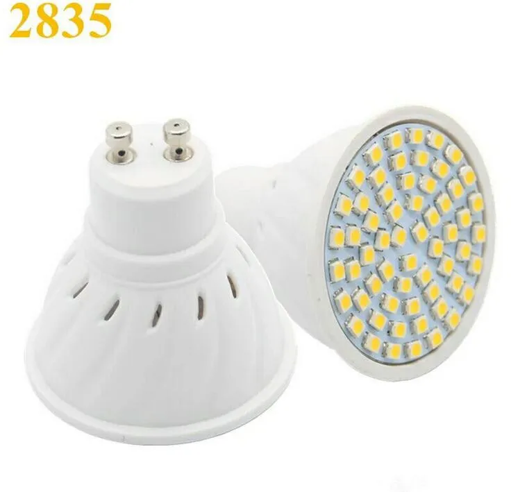 Projecteur LED prix d'usine GU10 E27 MR16 lampe à LED 4w AC 220V 3528SMD 48 LED blanc/blanc chaud éclairage LED