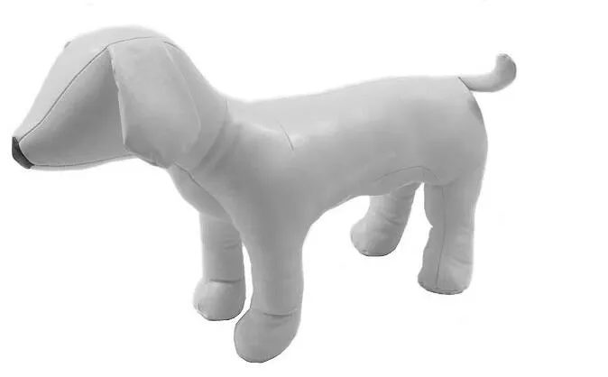 Moda BlackWhite Pet Dogs Ornamenti in pelle Nozioni cucire Strumenti Modello di manichino Posizione in piedi Modelli di cani abbigliamento S si1311043