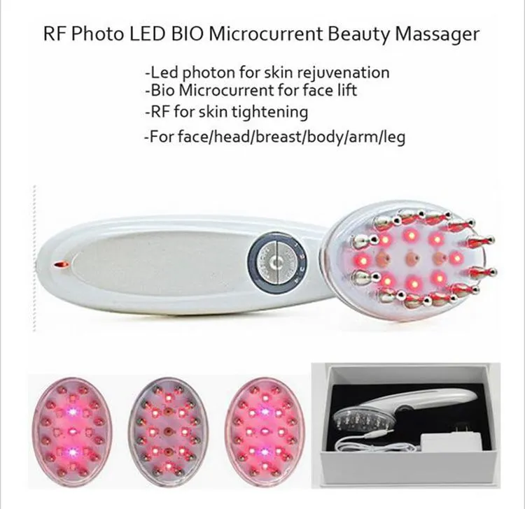 3 IN 1 Electric Pro Bio Microcurrent Laser + Led Photon Therapy Hair Head Regrowth Massager Comb For Hair Loss Free Shipping