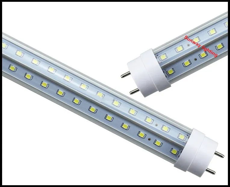 28W 36W 42W 72W G13 V-formad LED T8-rör Dubbel sidor 4FT 5FT 6FT 8FT 2PIN LED-lysrörslampor Lampkylare AC85-277V