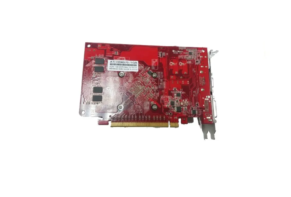 Brand New HIYA AMD Radeon HD6570 1024MB DDR3 64bit PCI-E Graphic card video card with H-D-M-I VGA DVI-I Output Interface231E