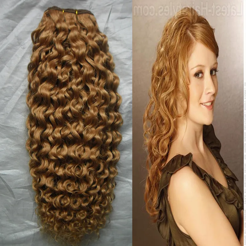 100g Brazilian Honey Blonde Kinky Curly Bundles Premium Quality Kinky Curly Hair Extensions From Xumy651 40.53 DHgate.Com