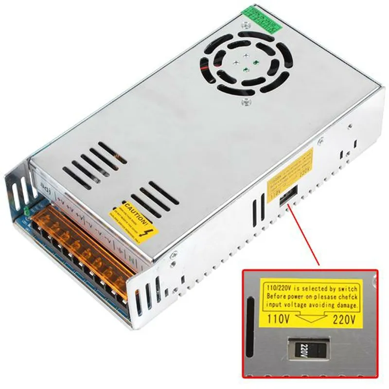 LED Switching voeding Transformator Metal Driver 12V 5A 60W 120W 180W 480W Input 110V 220V met ventilator voor stripsmodules