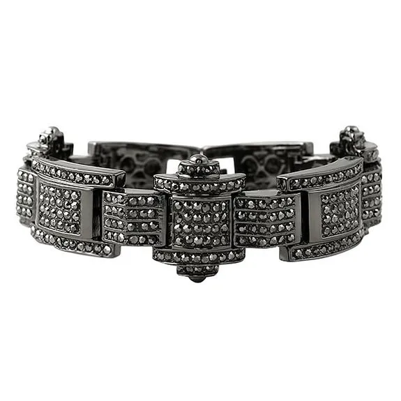 Hip Hop Tom de ouro Mens Bling para fora congelado Cadeia coberto Bracelet por Homens partido do presente 4 cores