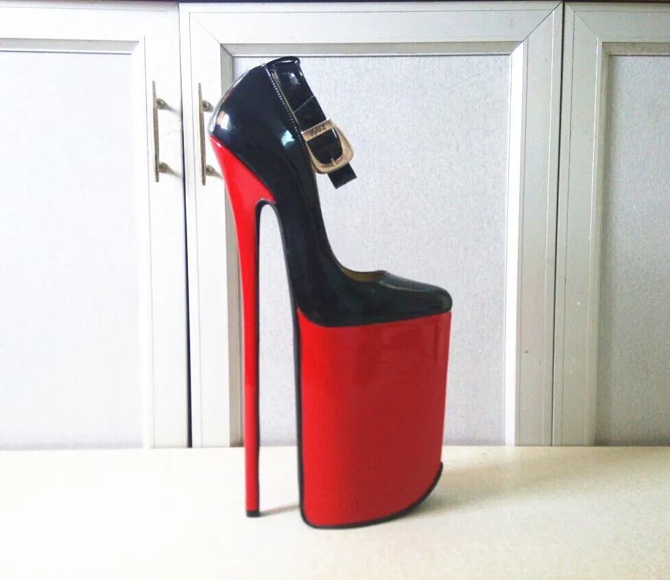 Platform Designer Shoes - Not for Casual Wearing - Huge Heights - Black  Patent Leather Heels are made from lightwe… | Heels, High heels, Black  patent leather heels