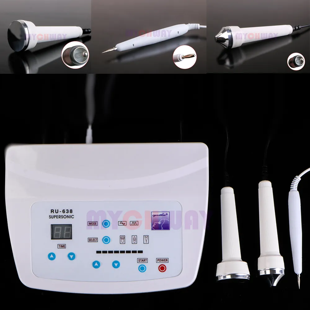 3in1 1.1mhz Ultrasonic Ultrasound Skin Spot Remover Mole Tattoo Removal Body Therapy Face Spa Device Massage Instrument Facial Skin Massager