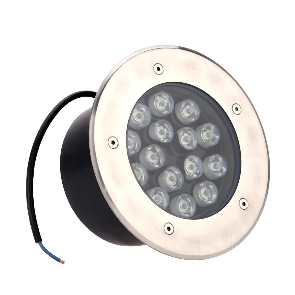 15W LED extérieur sol jardin sol souterrain enterré lampe Spot paysage lumière AC 85-265V étanche IP67