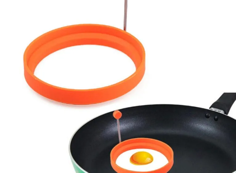 Kitchen Tools Stars Heart Round Flower Shape Non-stick Silicone Fried Egg Mold Pancake Rings Cooking Egg Tools Mould