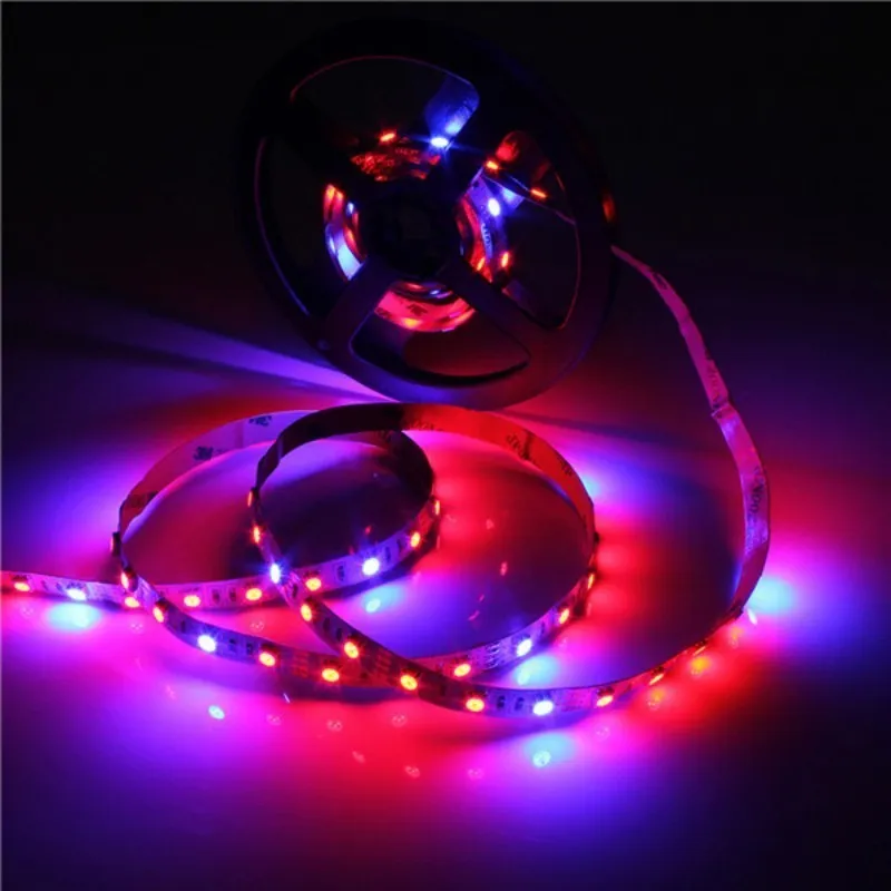 Full Spectrum SMD5050 Led Grow Strip Light NON-waterproof Led Grow Light for Hydroponic Plant Growing Lamp Grow box Red Blue 4:1