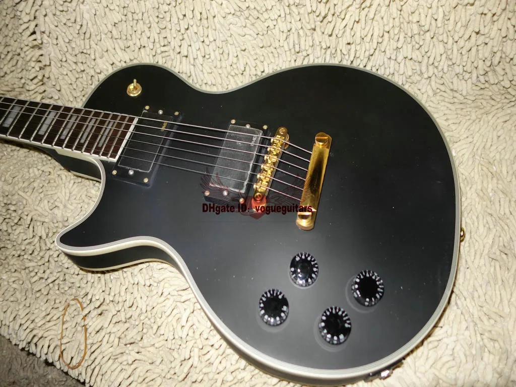 Guitarra personalizada para mano izquierda, guitarra eléctrica negra mate, guitarras al por mayor, superventas