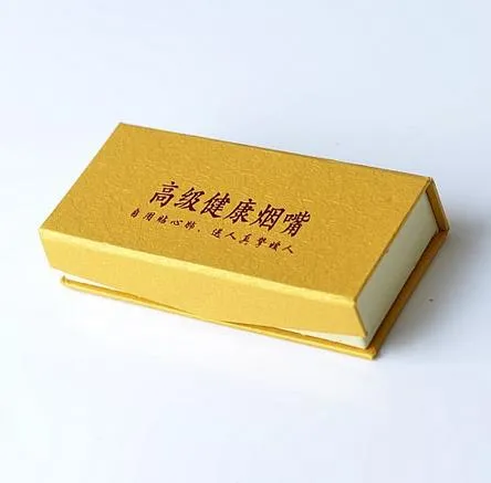 Расширенный золотой бархат коробка 12x5.5x2.Сигарета сигареты 5cm куря упаковывая