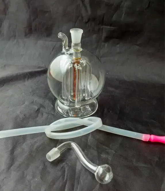Rotondità classica brocca a sei artigli - pipa fumare narghilè in vetro Gong in vetro - piattaforme petrolifere bong in vetro pipa fumare narghilè in vetro - vap- vaporizzatore