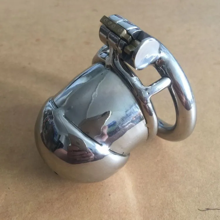 Dispositivi di castità Sexy Monnalisa Maschio Coperchio cilindrico Cintura di castità in acciaio inossidabile #R47