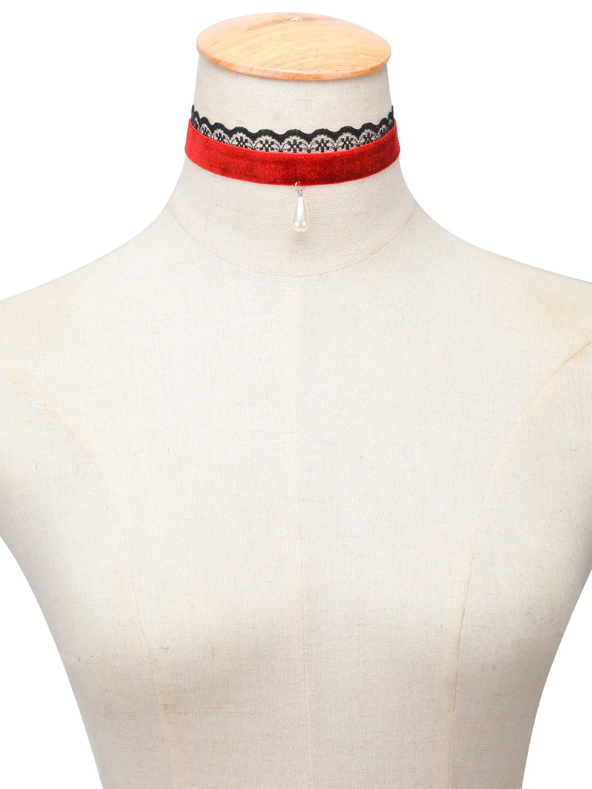 2016 nette Samt Colliers Schwarze Spitze Häkeln Halskette Rundhalsausschnitt Frauen Perle Anhänger Halskette Braut Hochzeit Halsketten Neue Mode