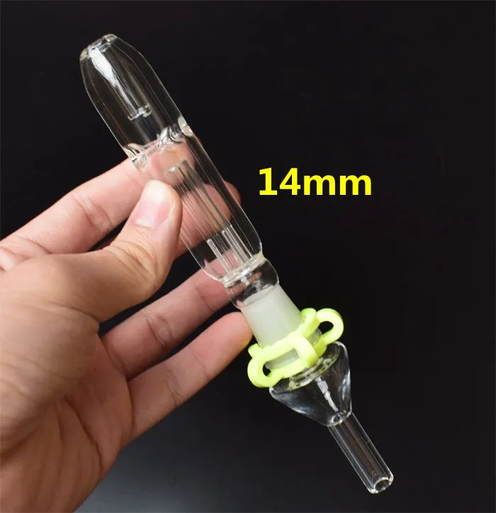 흡연 유리 파이프 미니 키트 10mm 14mm 18mm 티타늄 팁 석영 손톱 오일 조작 집중 Dab Straw for Glass Bong