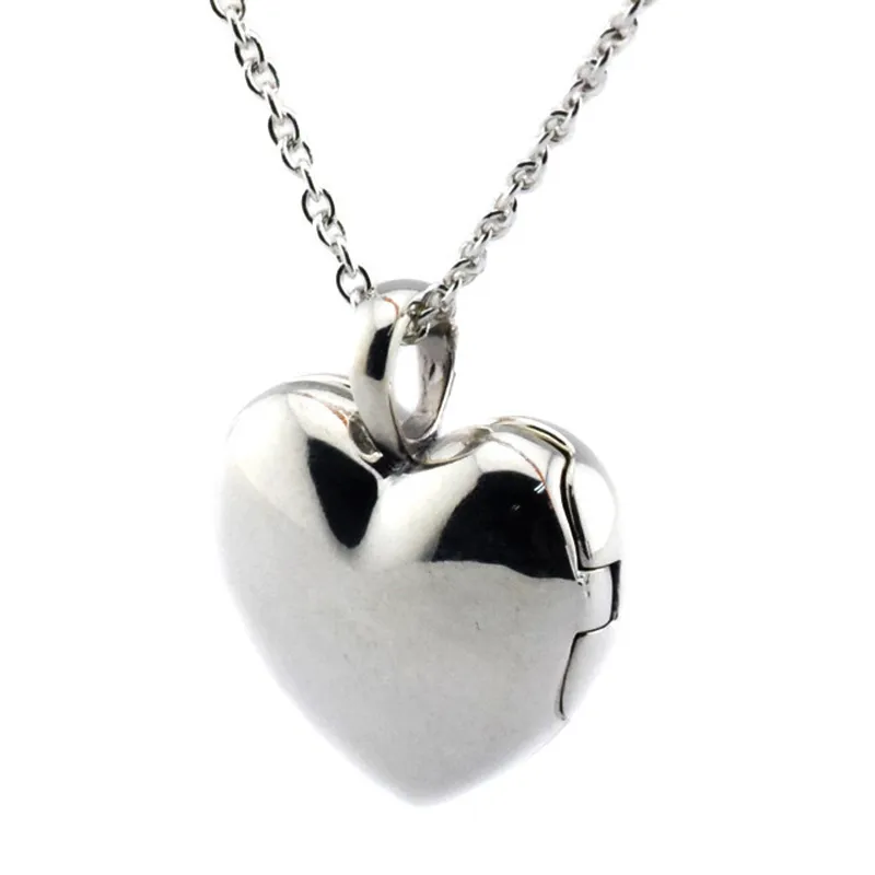 Love Locket Heartペンダント2016夏100％925スターリングシルバーネックレスフィットPandora Charmsネックレス本物のDIYビーズファインジュエリー