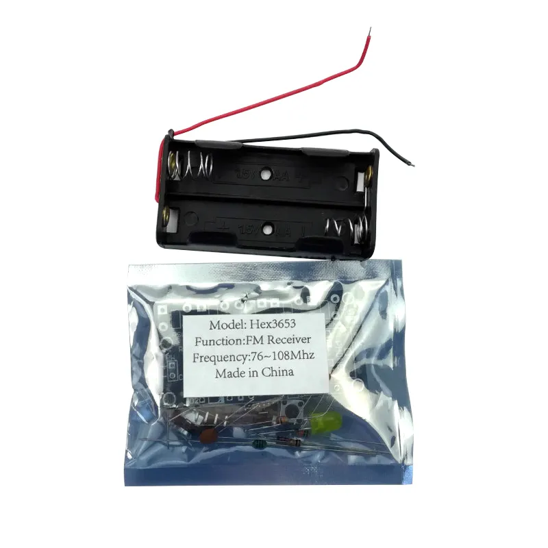 ALLZZY 76-108 MHz FM Radio Stereo Kit Fai Da Te Wireless FM Radio Trasmettitore E Modulo Ricevitore Modulazione Di Frequenza Pratica Di Saldatura (Color : Transmitter-Receiver - 14