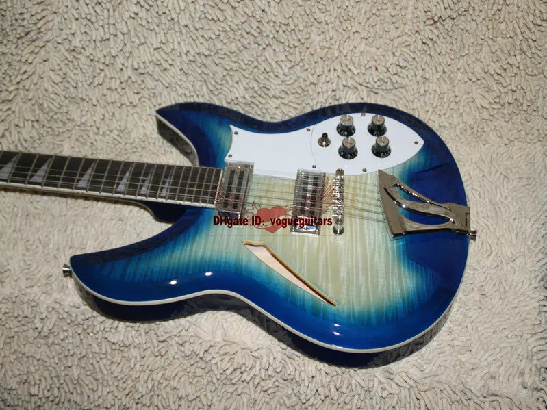 12 Cordas Azul 325 Guitarra Elétrica Atacado Guitarras de Alta Qualidade Frete Grátis