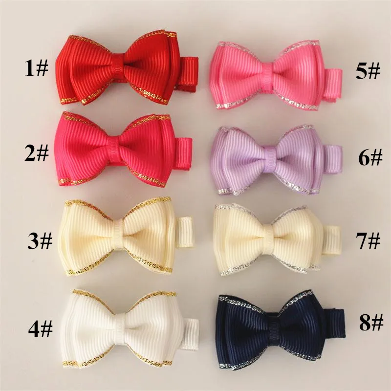 Nuovo Arrivo 80 pz/lotto Arco Del Coccodrillo Del Nastro Bowknot Dolce Del Bambino Delle Ragazze Della Forcella Mini Formato Clip di Capelli I Bambini Carino Bambini Copricapi