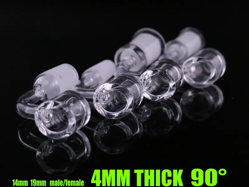 물 담뱃대 4mm 두께의 클럽 쿼터 뱅커 수업 네일 14mm 18mm 남성 여성. DAB 장비 유리 봉에 대해 100% 현실